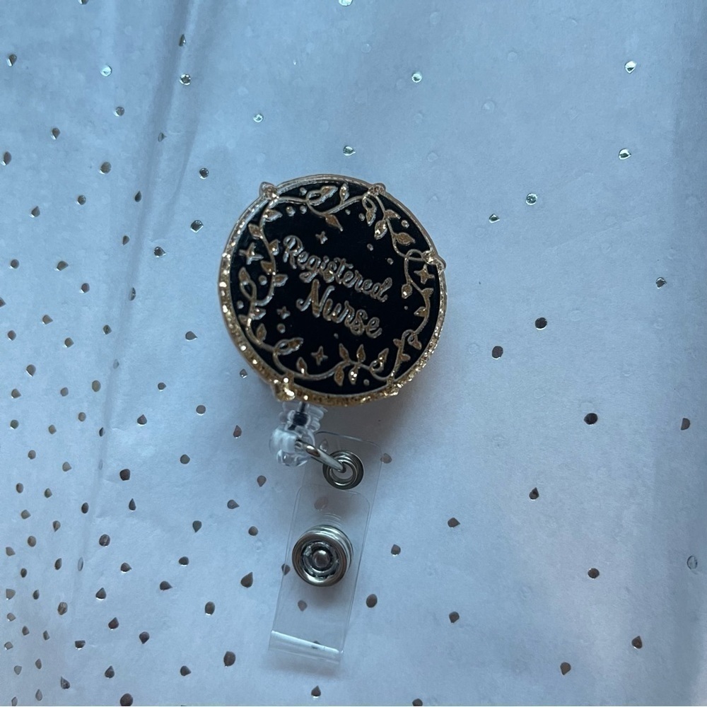 Badge Reel Registered Nurse - Alligator Clip